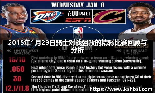 2015年1月29日骑士对战强敌的精彩比赛回顾与分析